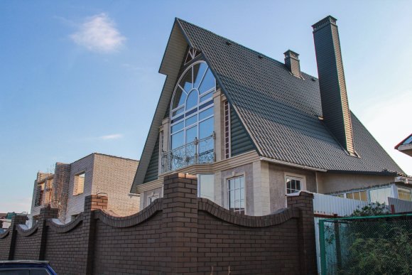 Металлочерепица Grand Line классик 0,5 Satin RAL 7024 Мокрый афальт
